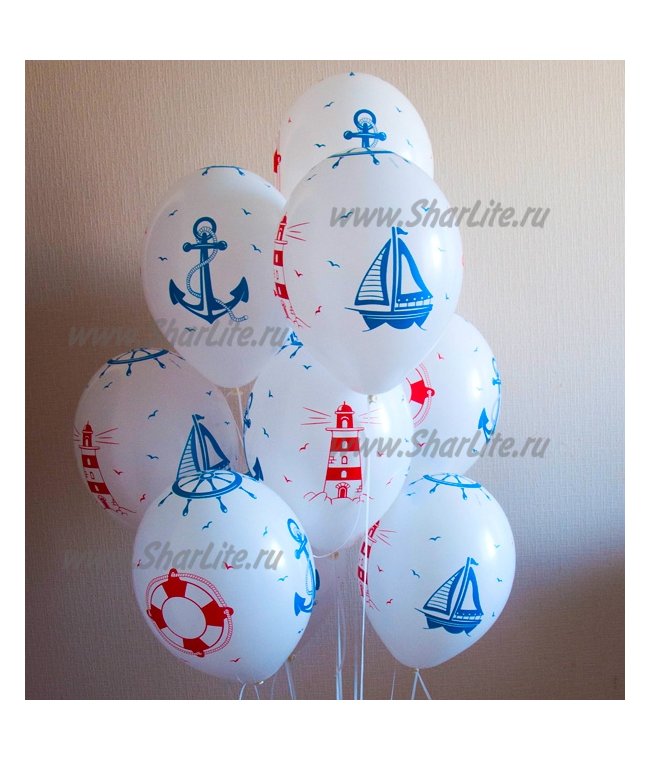 Воздушные шары с доставкой Морские 