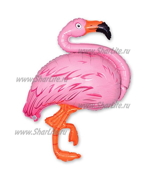Фольгированный воздушный шар Фламинго