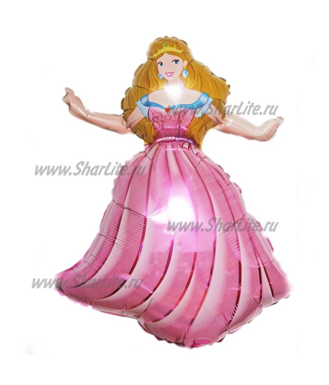 Фольгированный шар Принцесса в розовом платье