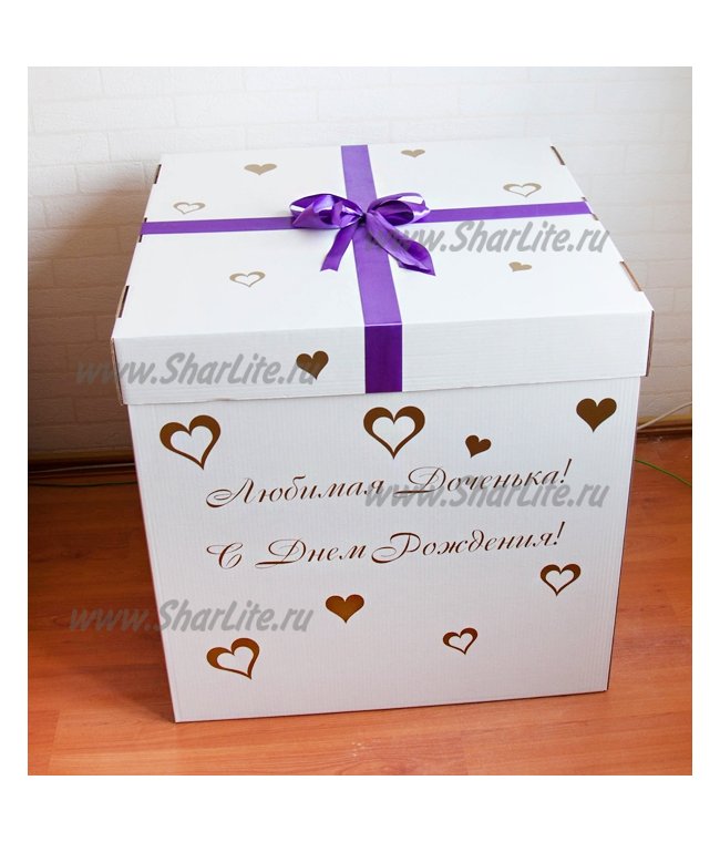 Коробка-сюрприз с шарами с конфетти №4