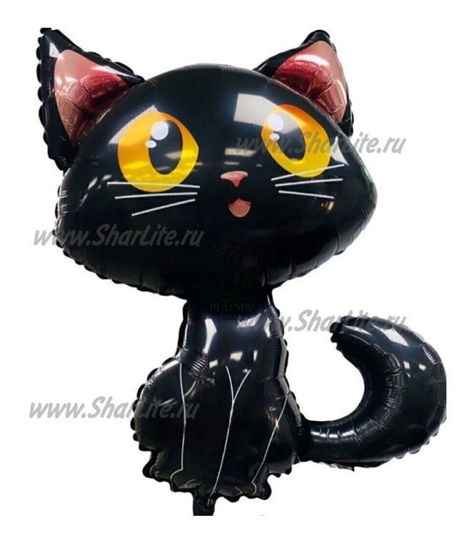 Фольгированный шар Черный кот